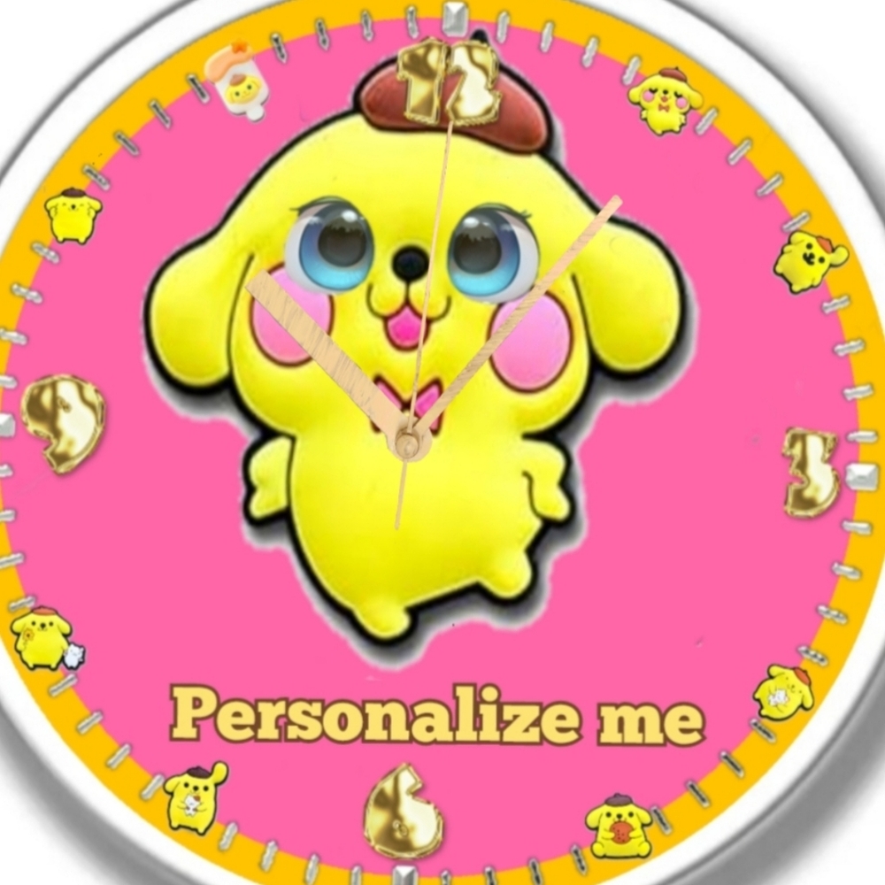 PomPom Purin clock